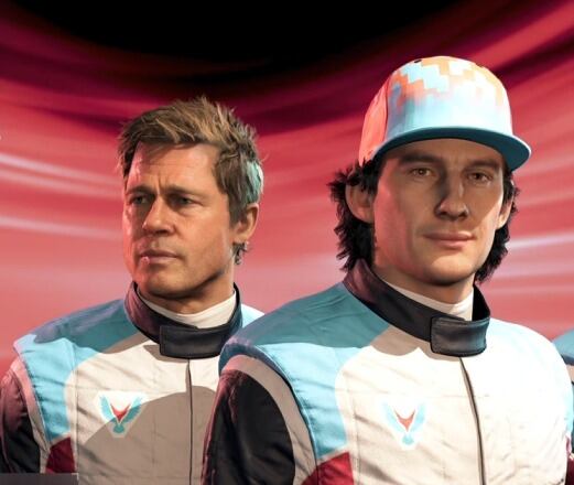 Brad Pitt en el juego F1 25