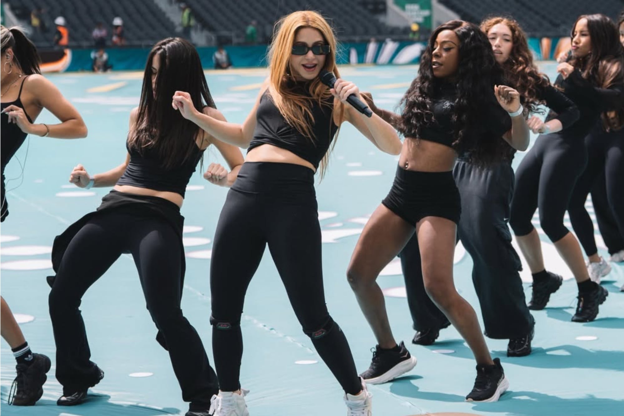 Shakira, preparándose para inaugurar el Mundial 2026.