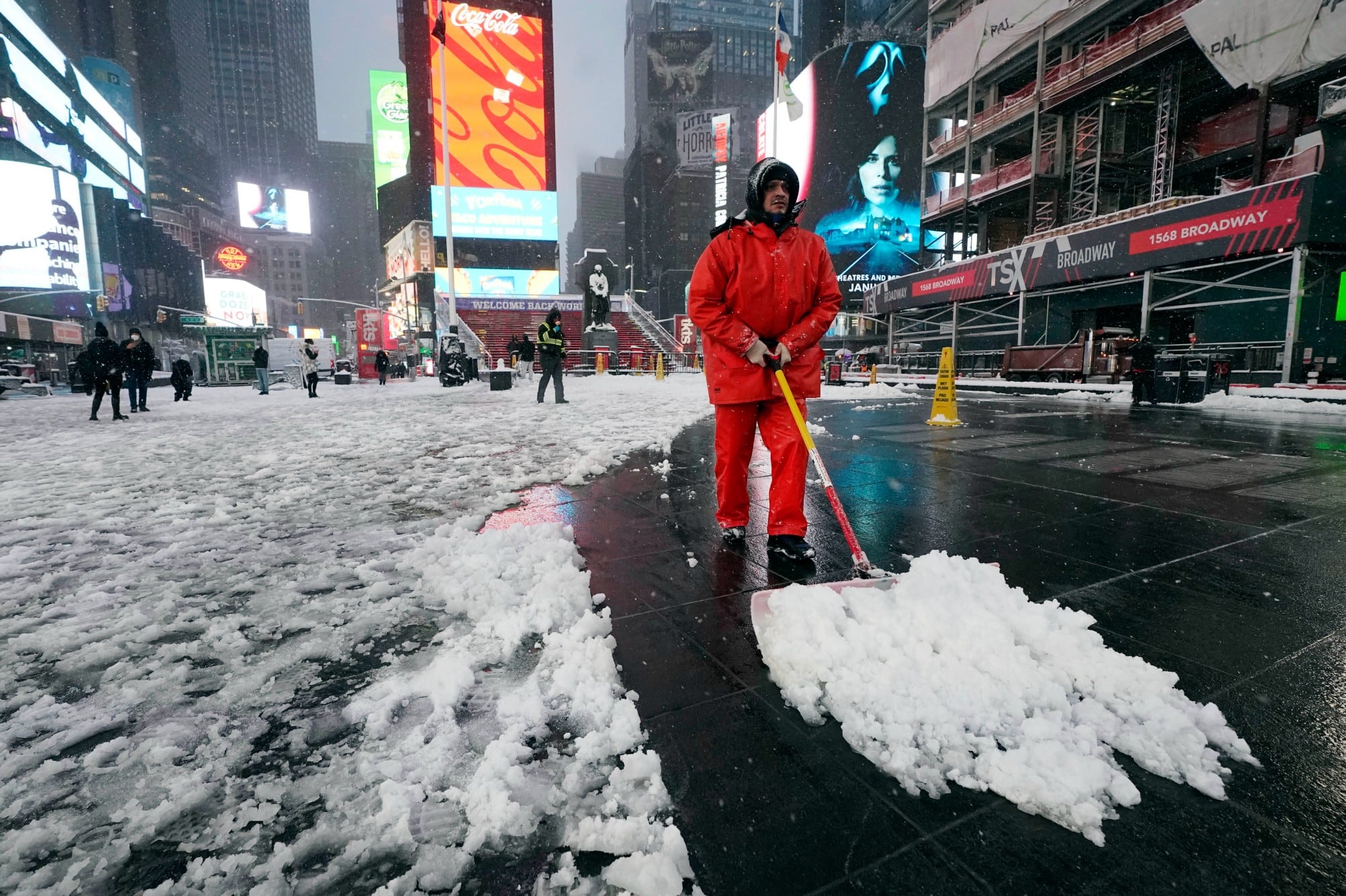 No se prevén nevadas durante este viernes, pero las condiciones gélidas continuarán en la ciudad de Nueva York