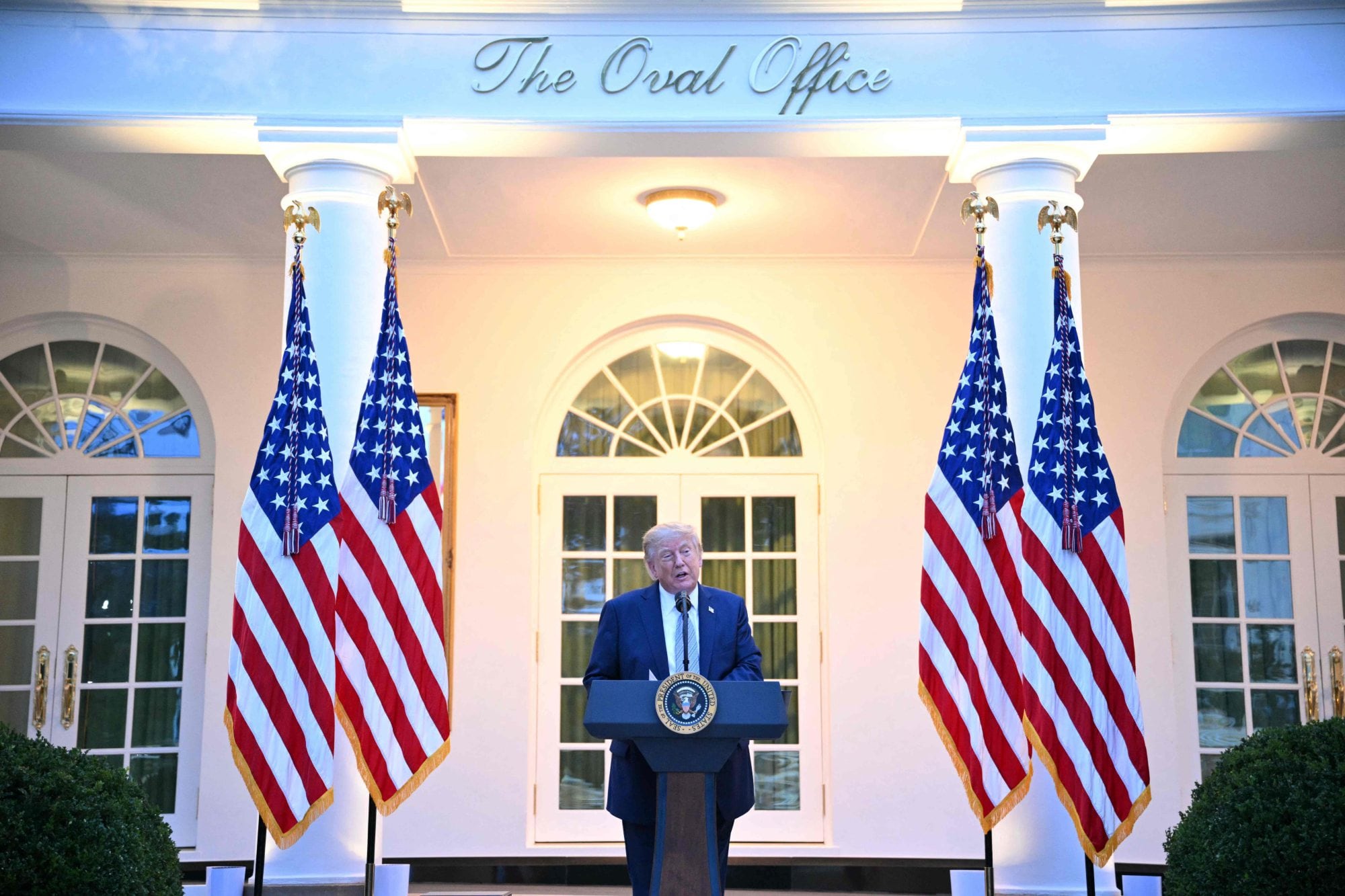 El presidente norteamericano, Donald Trump, en un evento en la Casa Blanca.