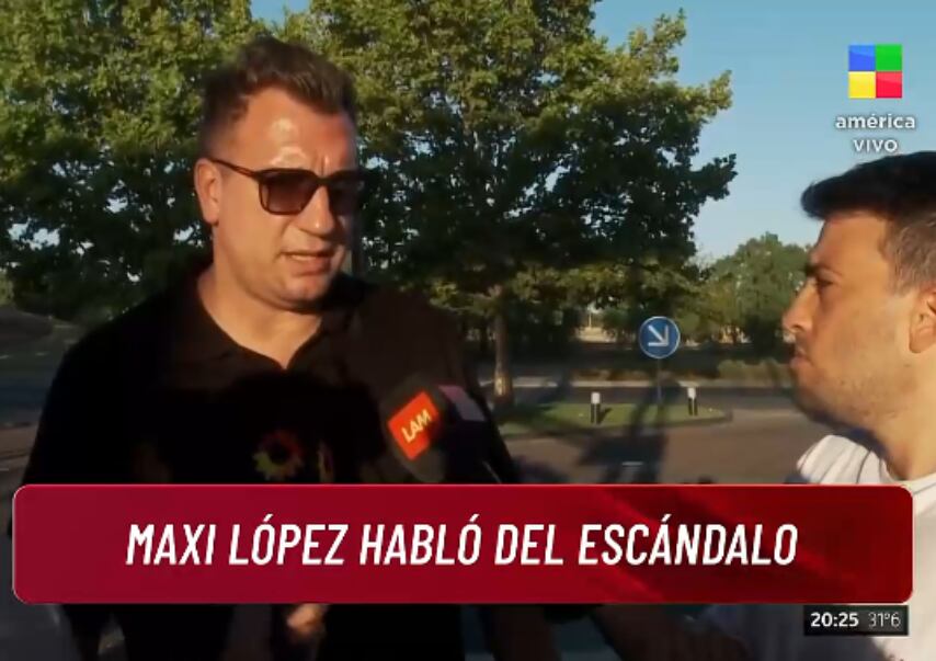 Maxi López se metió en del escándalo del Wanda Gate (Foto: Captura de TV / América)