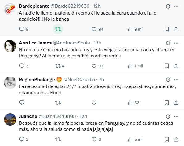 La reacción en redes sociales al encuentro de Moria Casán y Mauro Icardi