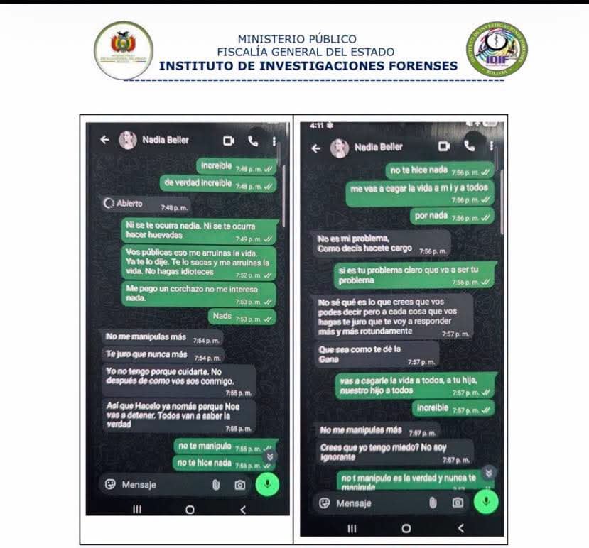 Los chats que complican a Cerimedo habrían sido difundidos por el Ministerio Público Fiscal, pero la defensa de Cerimedo lo niega