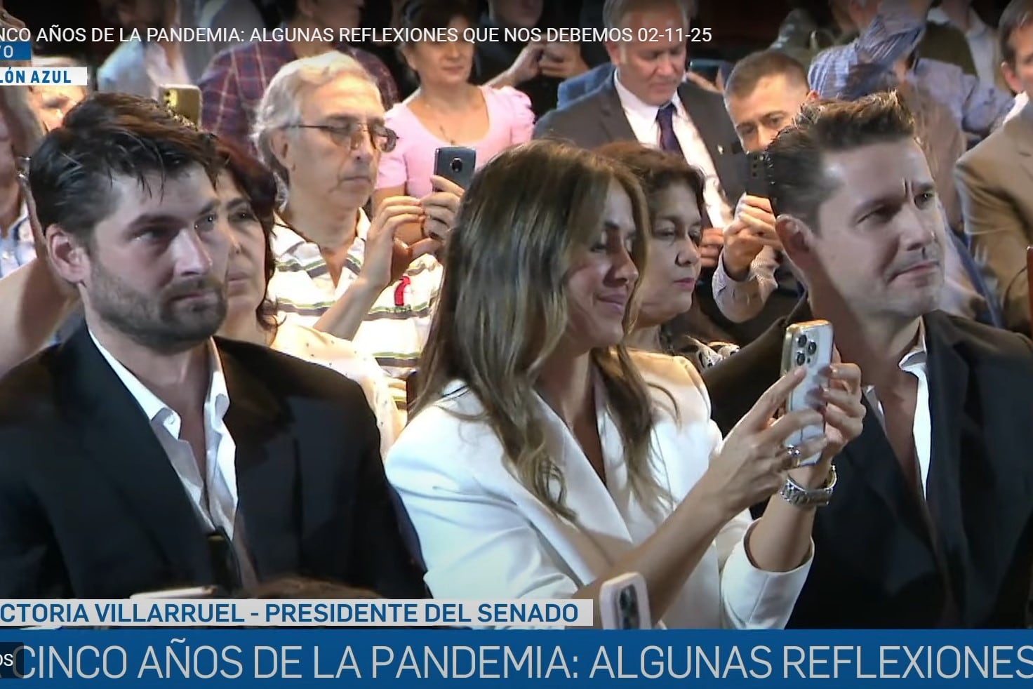 Victoria Villarruel reunió en el Senado a enemigos de los hermanos Milei en un acto anticuarentena