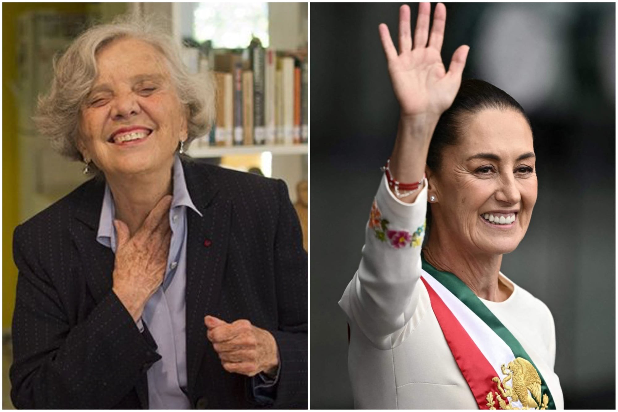 La presidenta de México salió a desmentir la falsa noticia de la muerte de la escritora Elena Poniatowska