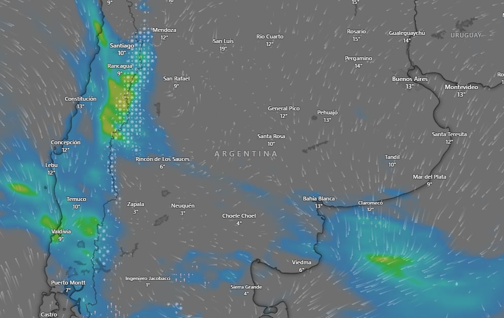 Hay alerta naranja y roja por frío extremo, tormentas y Zonda para este lunes 27 de julio: las provincias afectadas