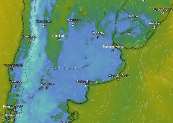 Sigue la alerta por frío extremo, vientos y Zonda para este viernes: qué se espera el fin de semana