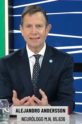 El neurólogo Alejandro Andersson en LN+