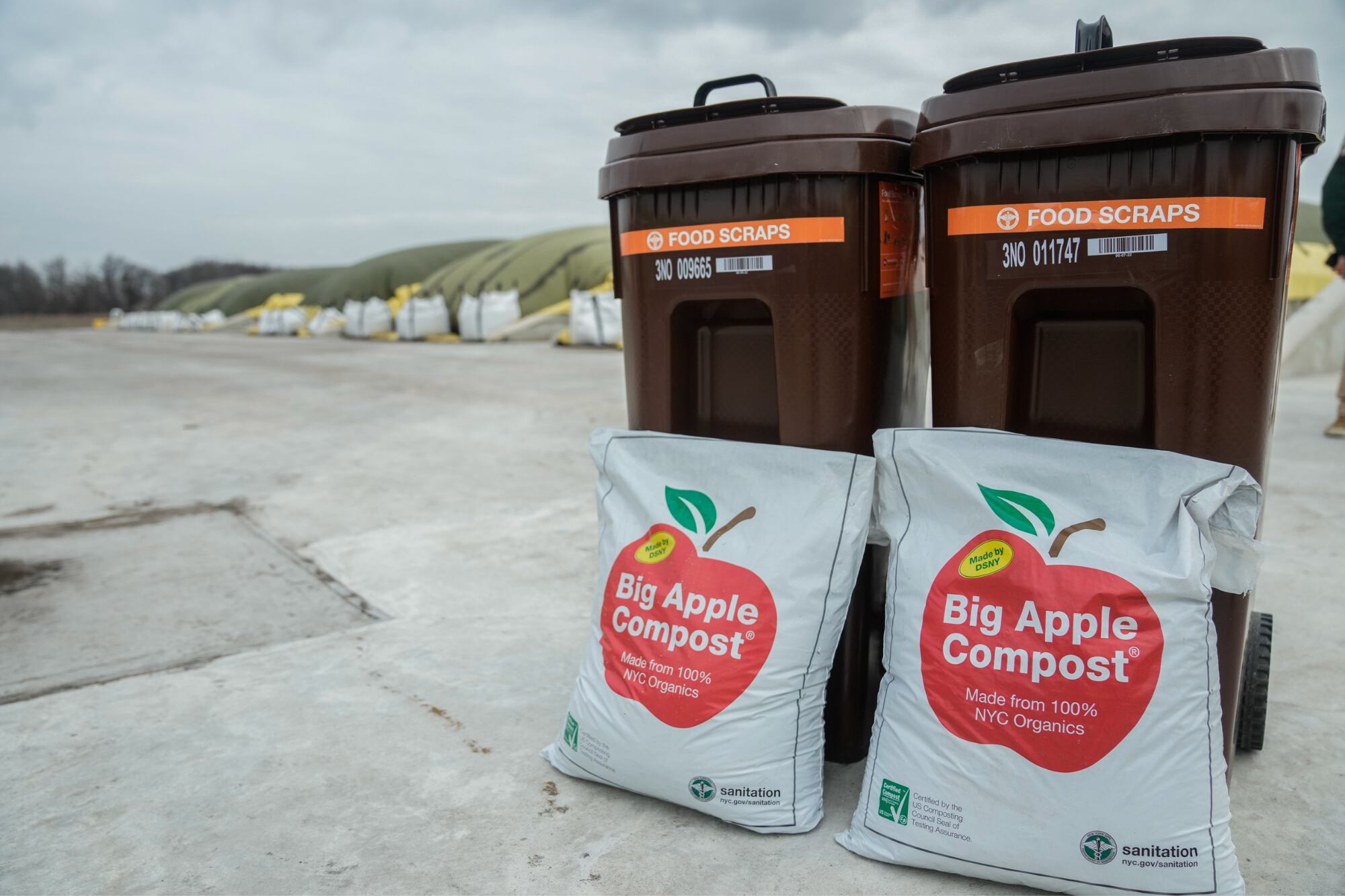 La entrega de compost en Nueva York cayó marcadamente luego de que se redujeron las multas