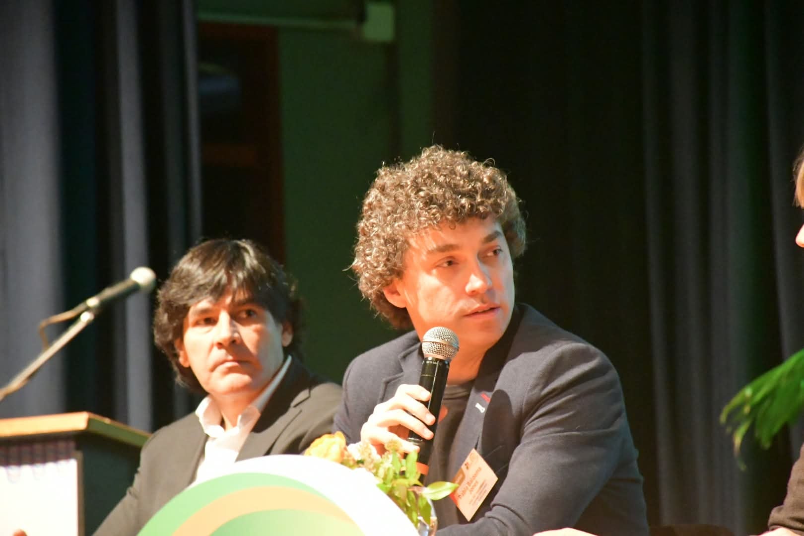 Pablo Baldoma, CEO de Cambium Timber, junto a Fernando Correa, de Arpulp, el proyecto para instalar una planta de pasta celulósica por US$2000 millones en Ituzaingó, Corrientes