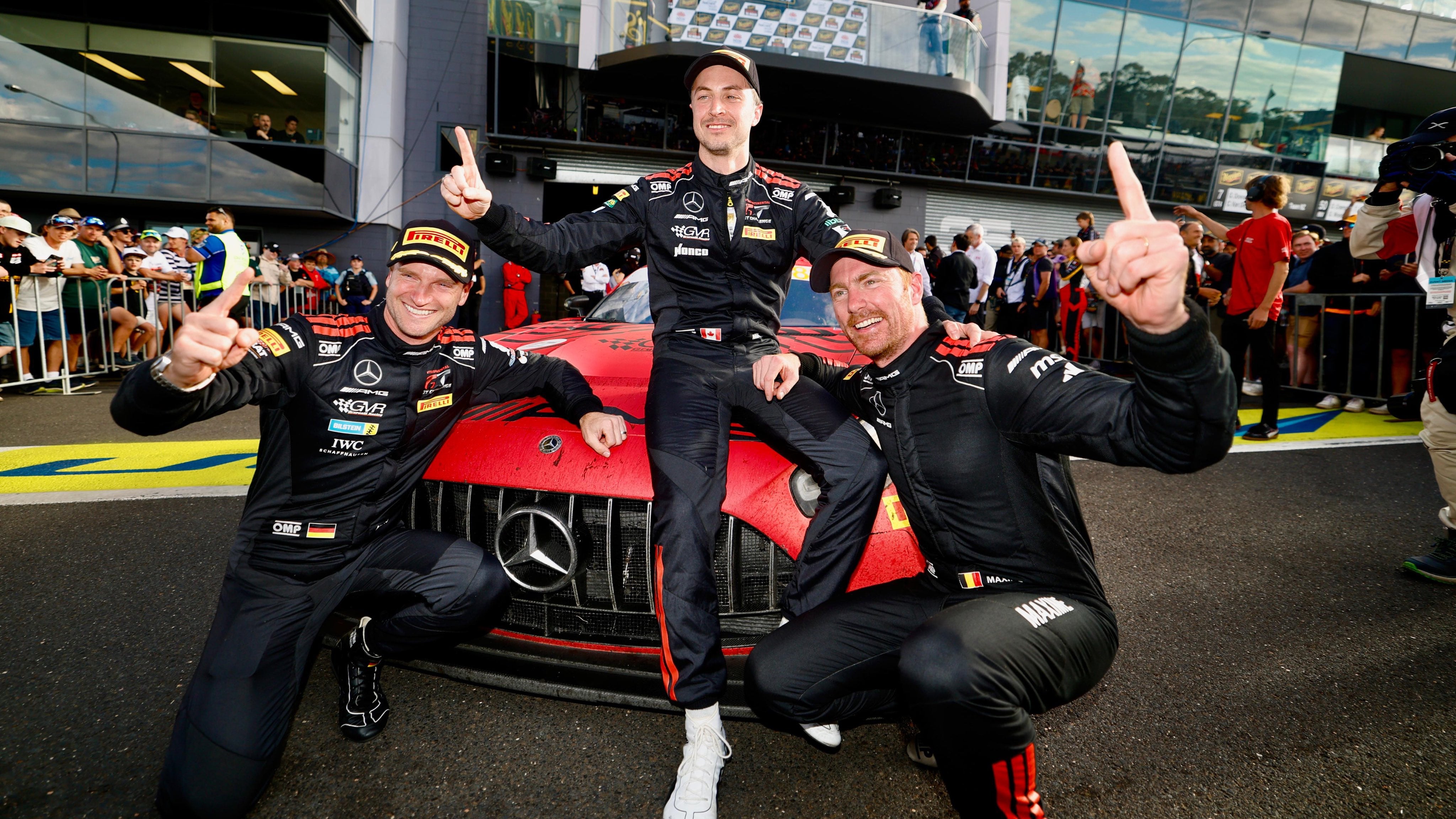 El team de Mercedes, ganador de Las 12 Horas de Bathurst
