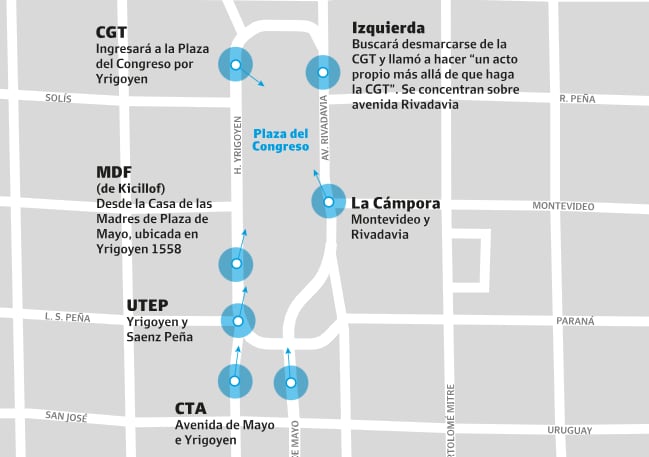 Marcha en contra de la reforma laboral: mapa de cortes y movilizaciones hoy, miércoles 11 de febrero