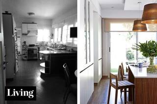 Una cocina cambió por completo con más metros y nuevas aberturas hacia el jardín