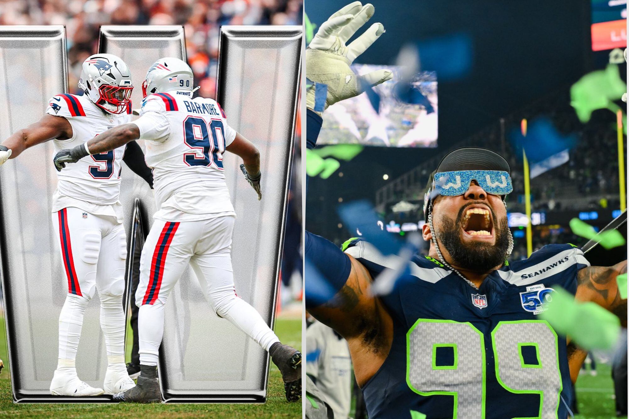 Seahawks busca la revancha contra Patriotas en el Super Bowl LX (X @Patriots/@Seahawks)