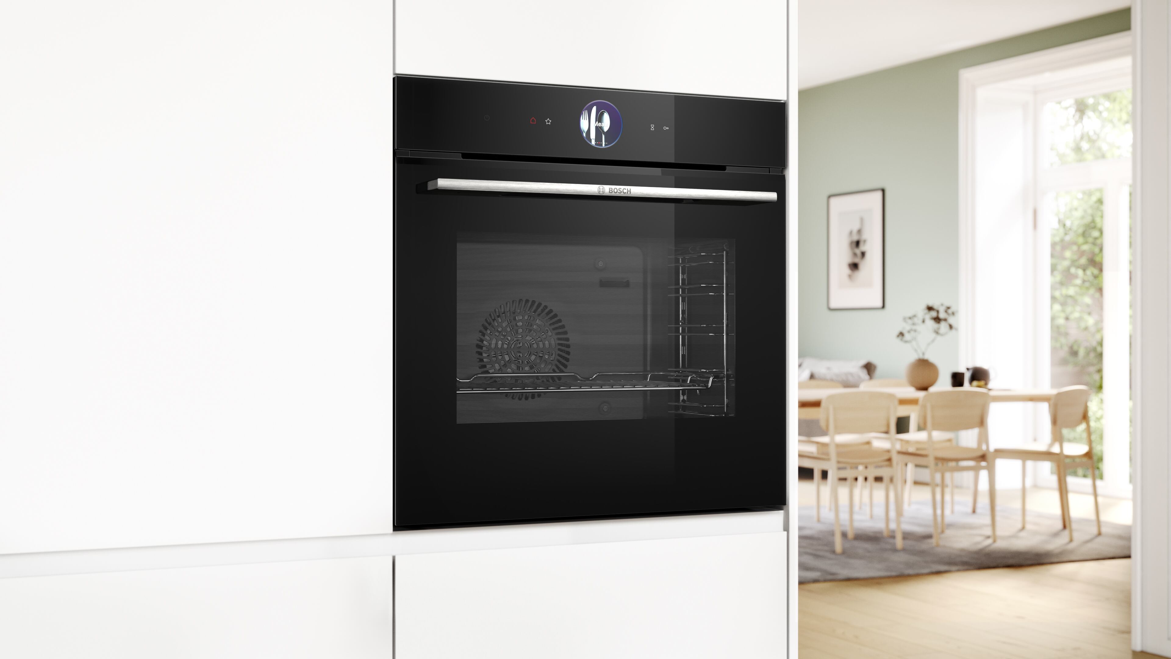 Un horno eléctrico Bosch Serie 8