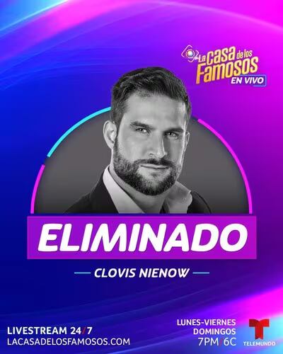 Clovis quedó eliminado de La Casa de los Famosos