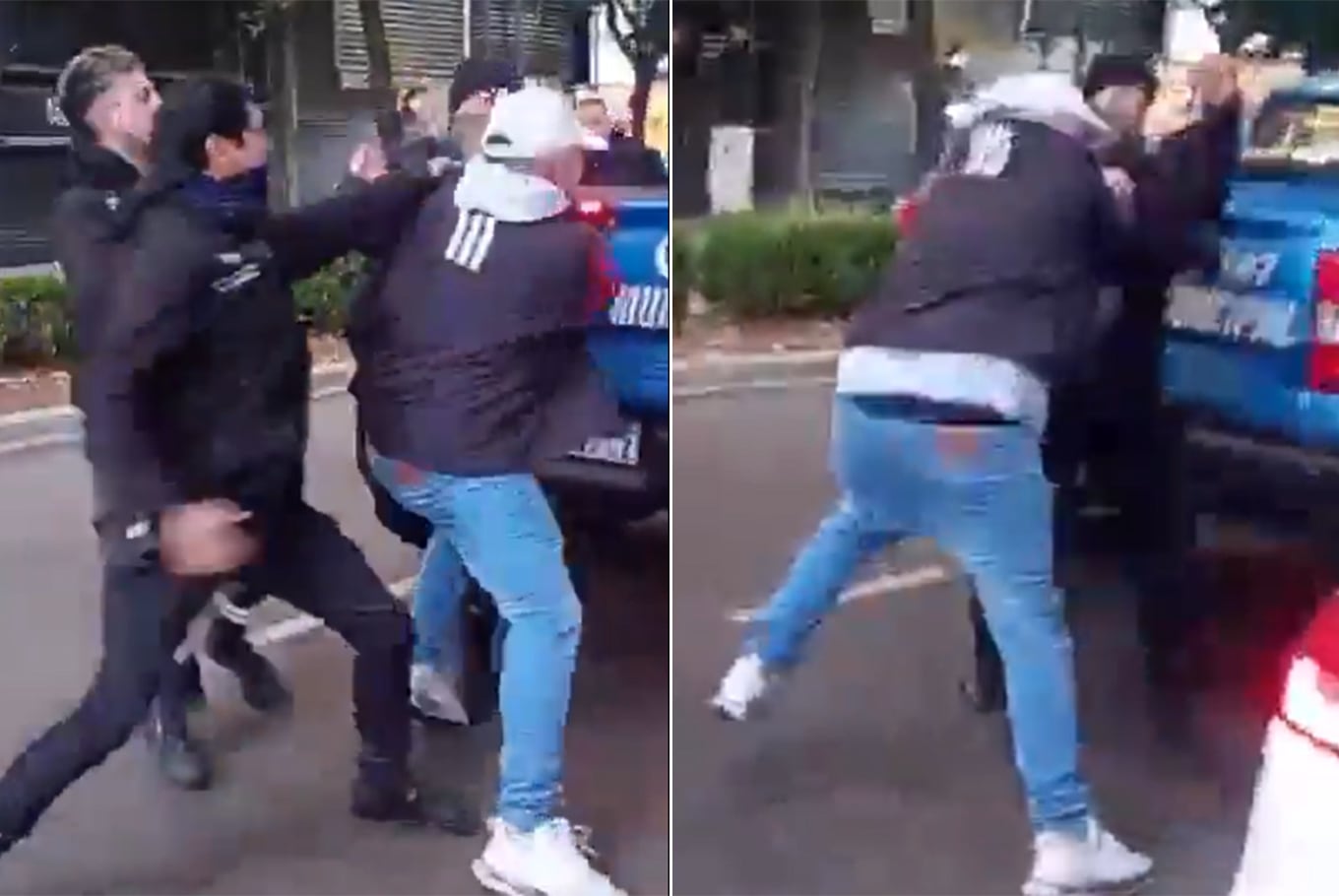 Detuvieron a un hombre por hacer maniobras peligrosas con el auto y atacó a golpes a los agentes