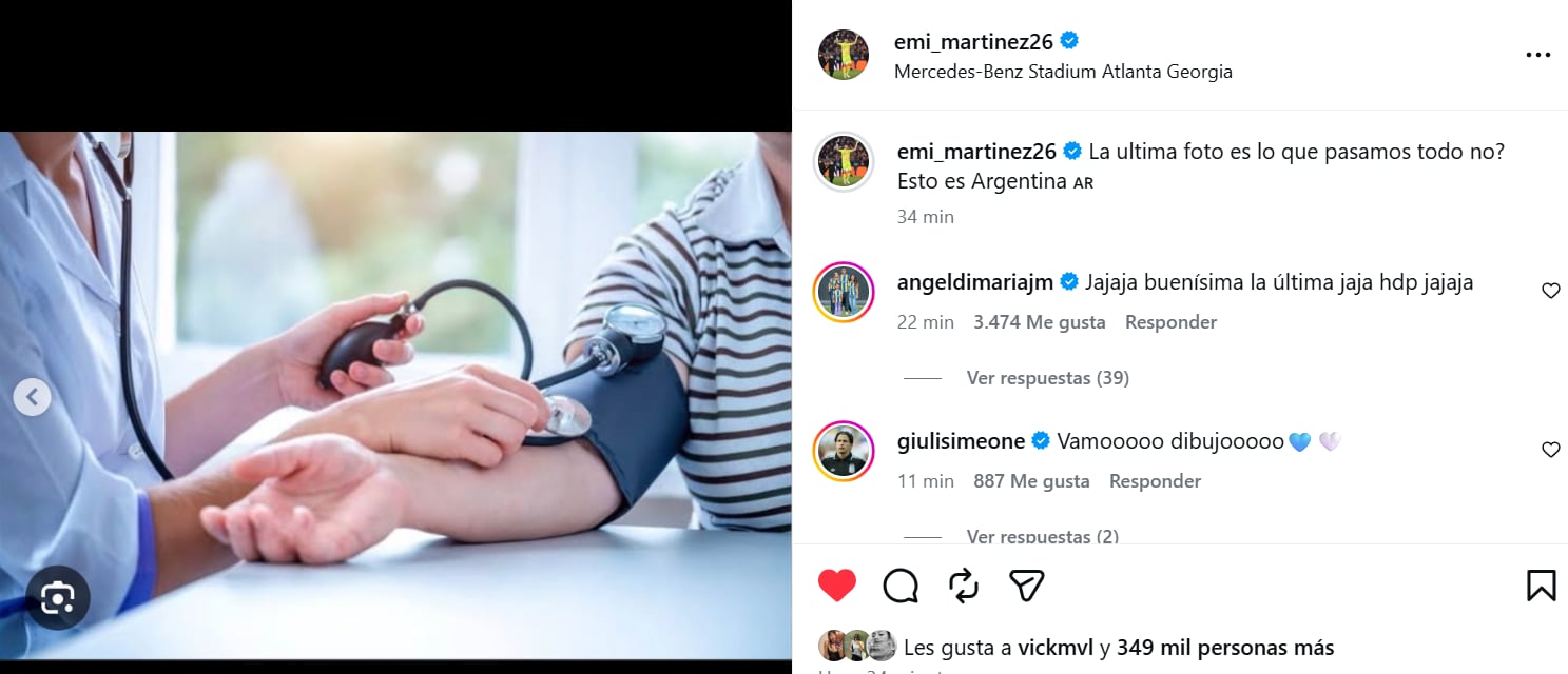 El chiste de Dibu Martínez en las redes sociales