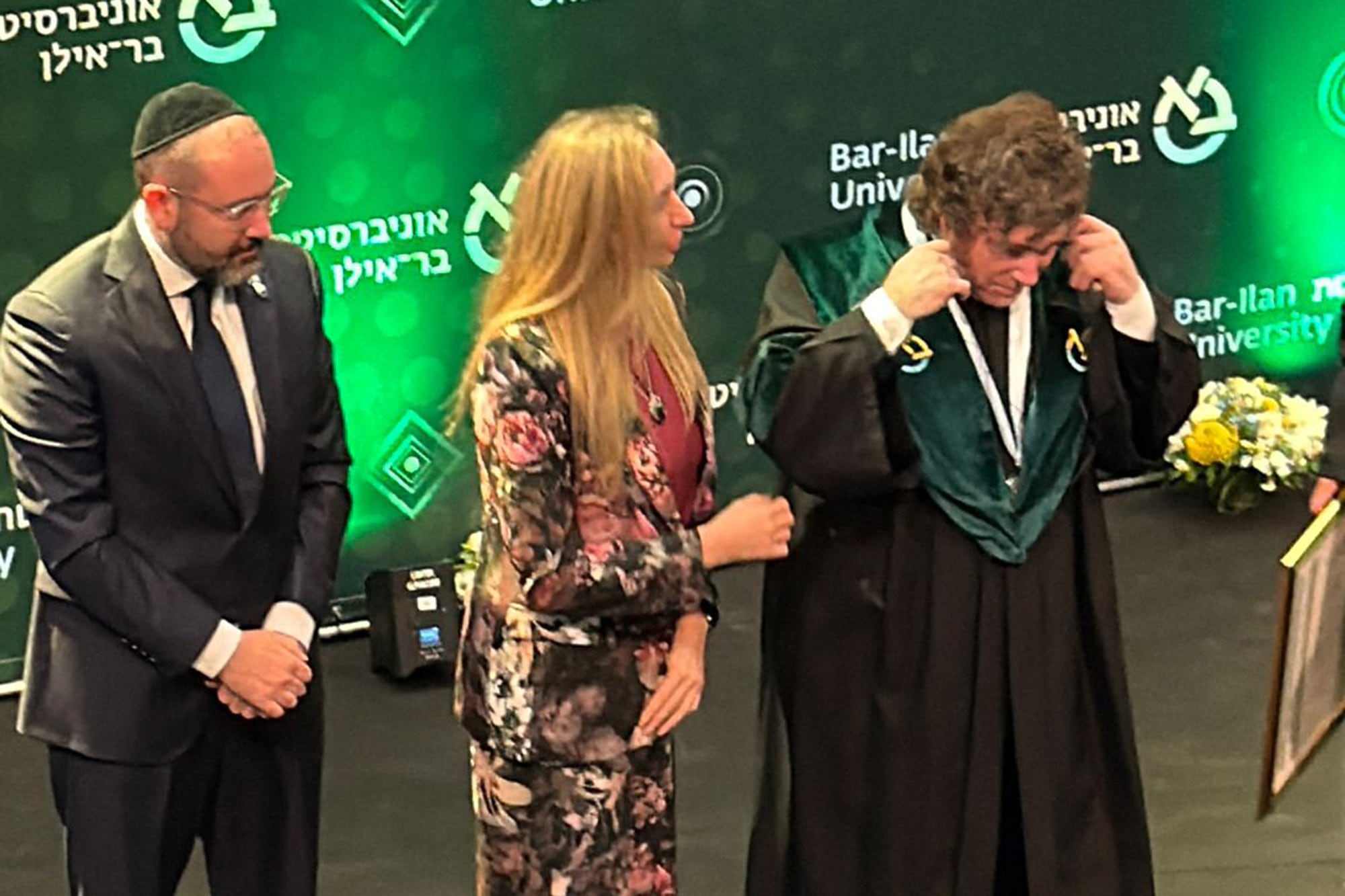 El presidente Javier Milei recibió un doctorado Honoris Causa de la Universidad Bar-Ilan de Tel Aviv