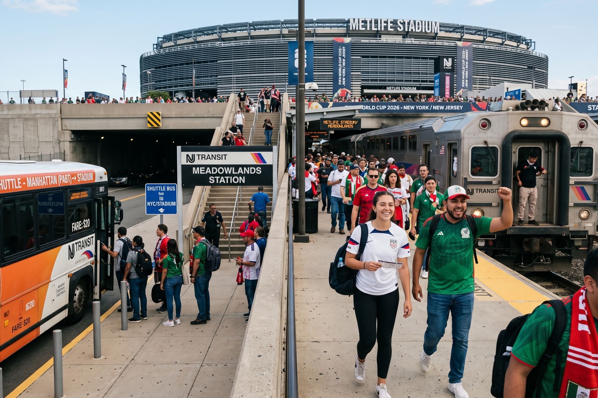Cómo llegar al Mundial 2026 en Nueva York: metro, trenes y shuttles a US$20 desde Manhattan