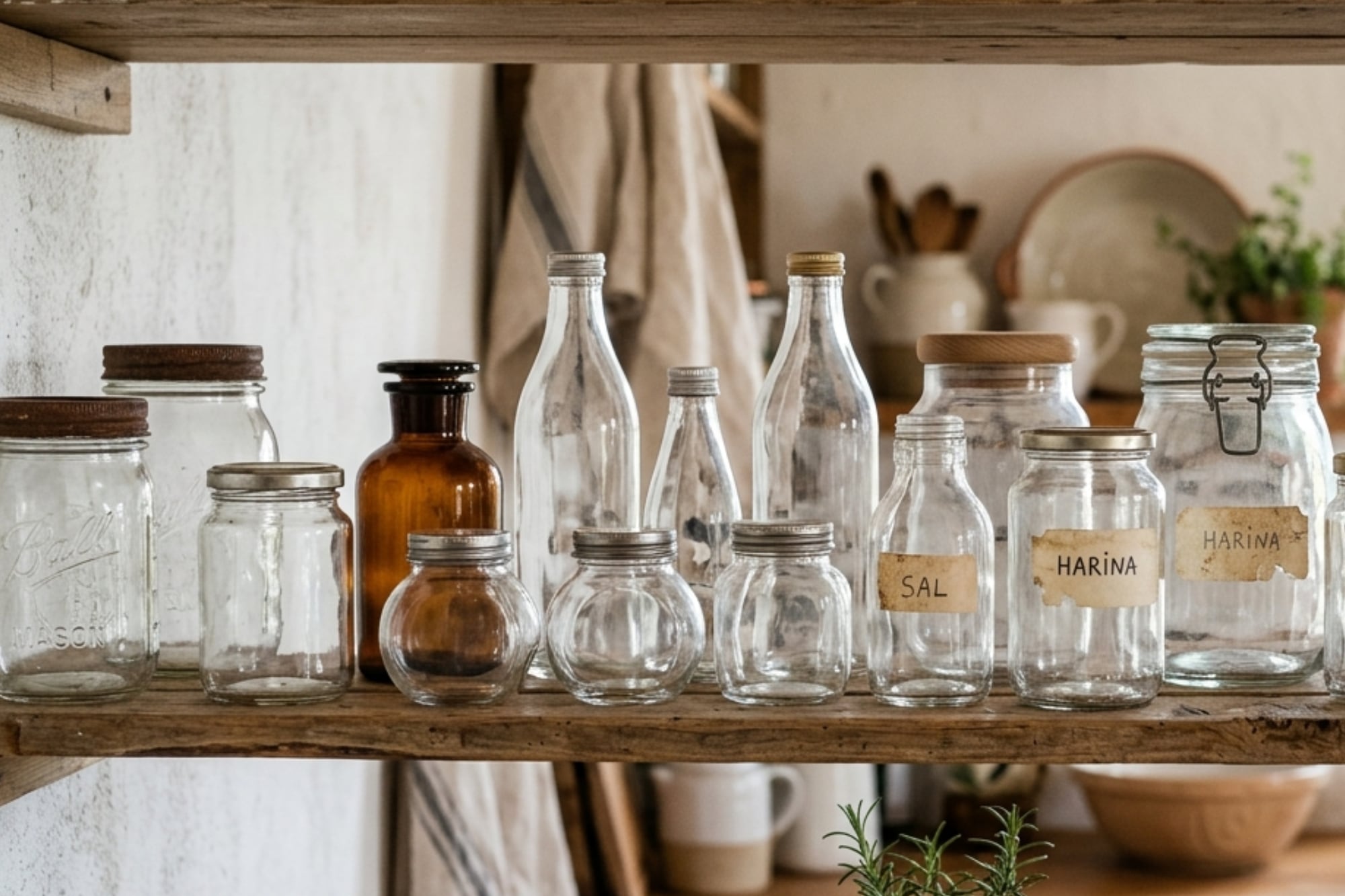 ¿Tenés frascos vacíos? Estas tres ideas pueden convertirlos en objetos decorativos para tu casa