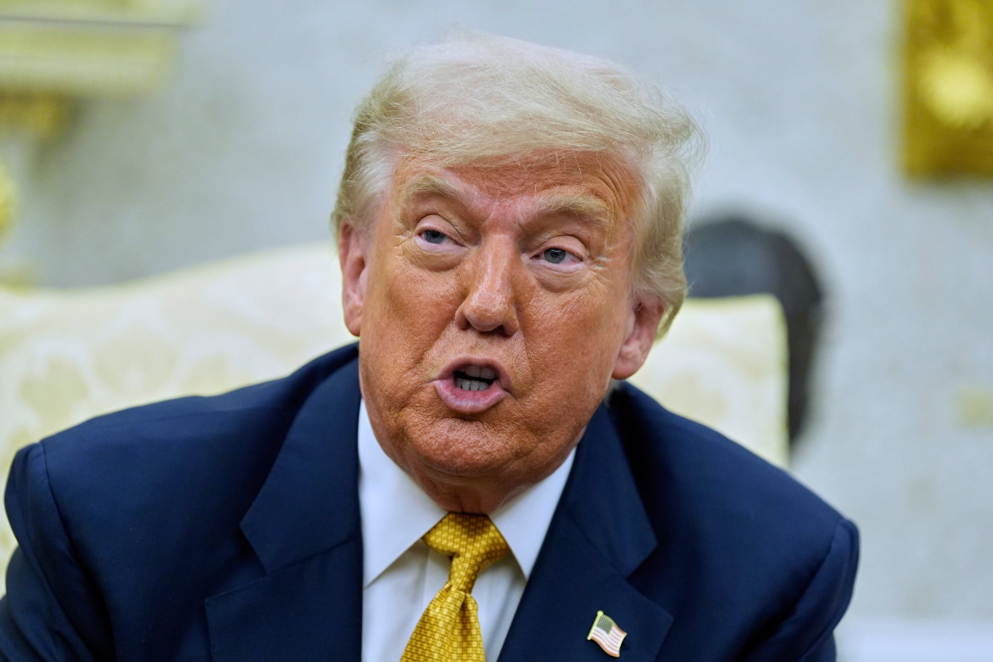 Donald Trump registra un 39% de aprobación y un 59% de desaprobación en el promedio nacional de encuestas