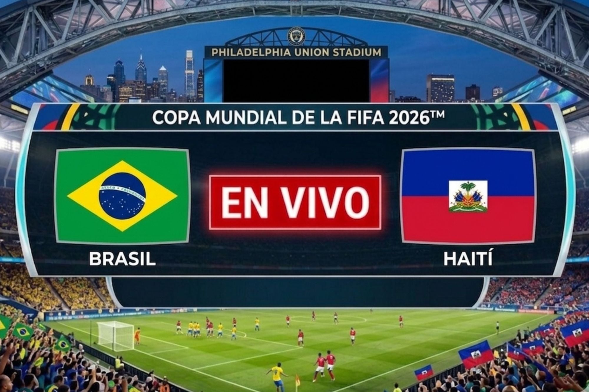 Brasil vs. Haití se jugará el viernes 19 de junio a las 21 hs (hora del Este) en Filadelfia