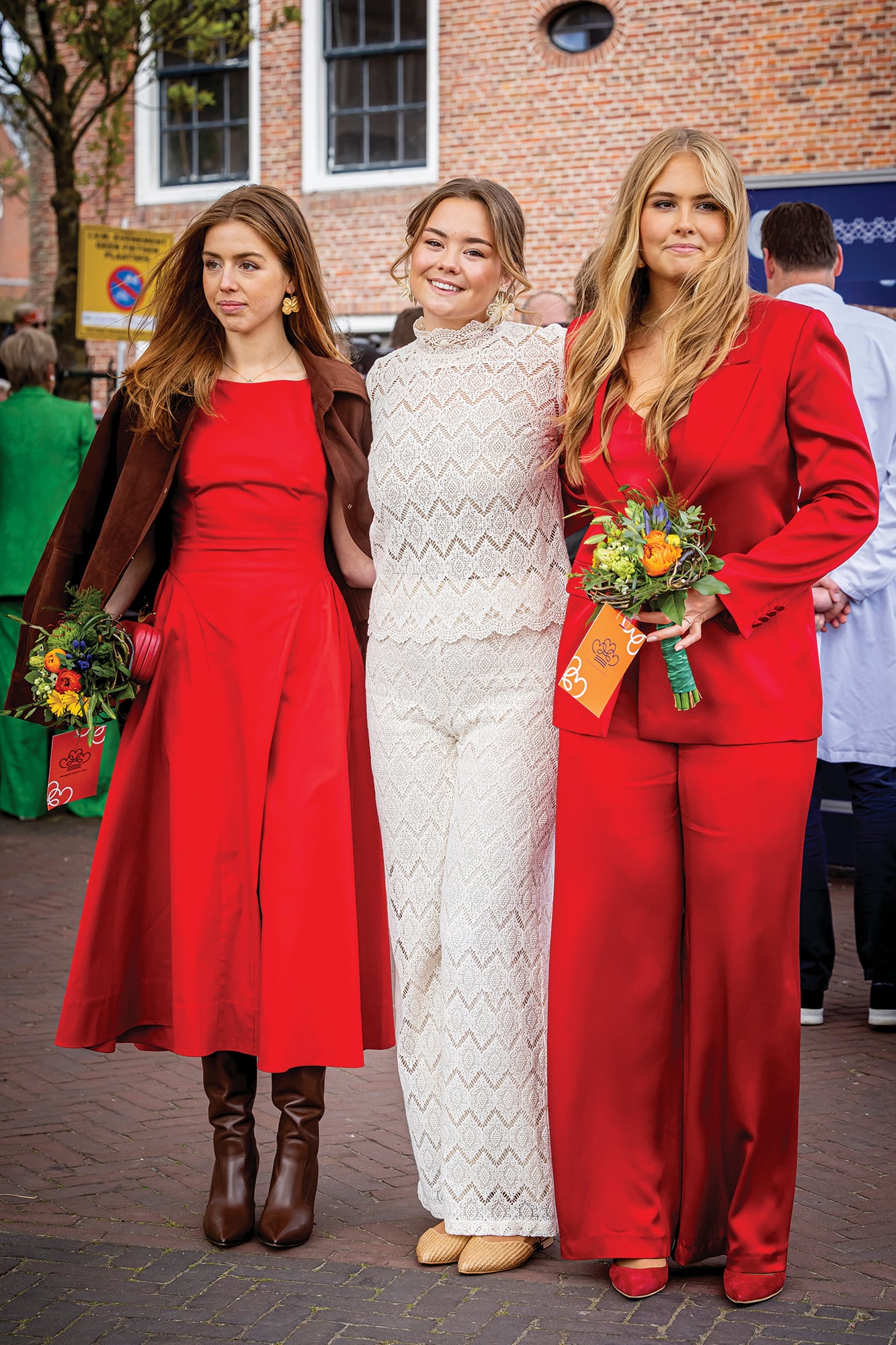 Las hermanas captaron todas las miradas durante la fiesta