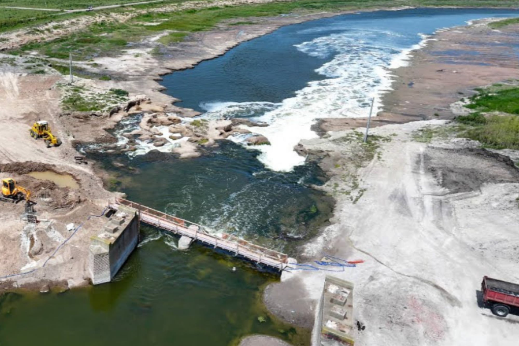 La obra del Plan Maestro del Río Salado todavía está inconclusa