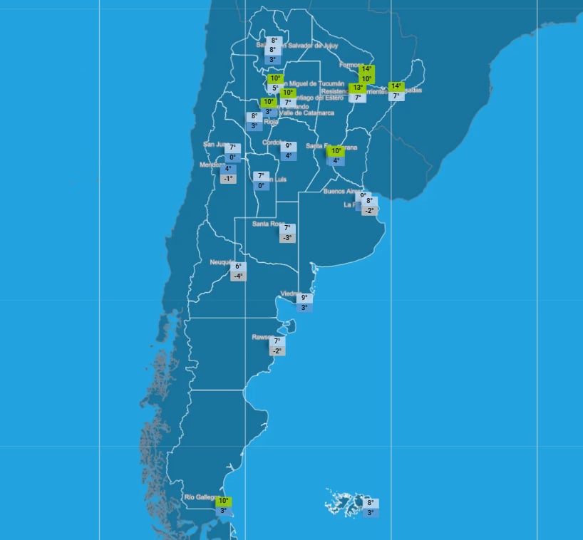 Las mínimas y máximas previstas para este jueves 2 de julio