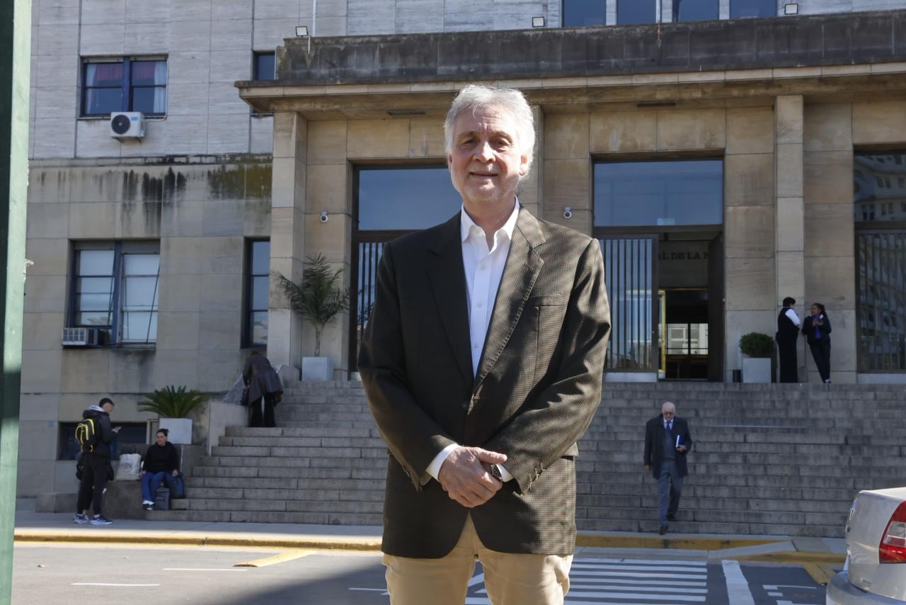 Héctor Guyot al llegar a Comodoro Py para declarar en la causa Cuadernos