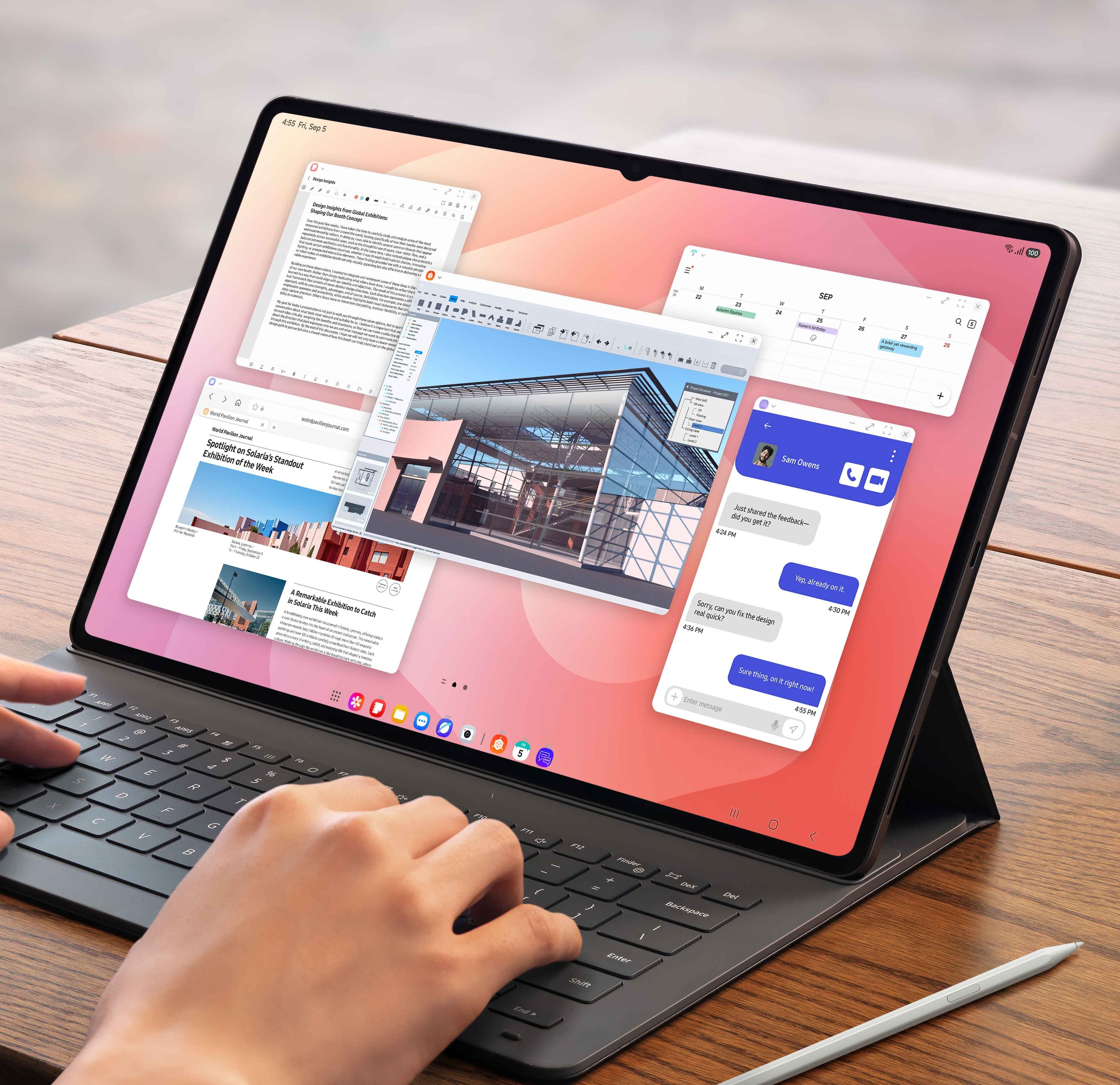 Las Galaxy Tab S11 y S11 Ultra se venden en el país con la funda con teclado y el lápiz para escribir en pantalla