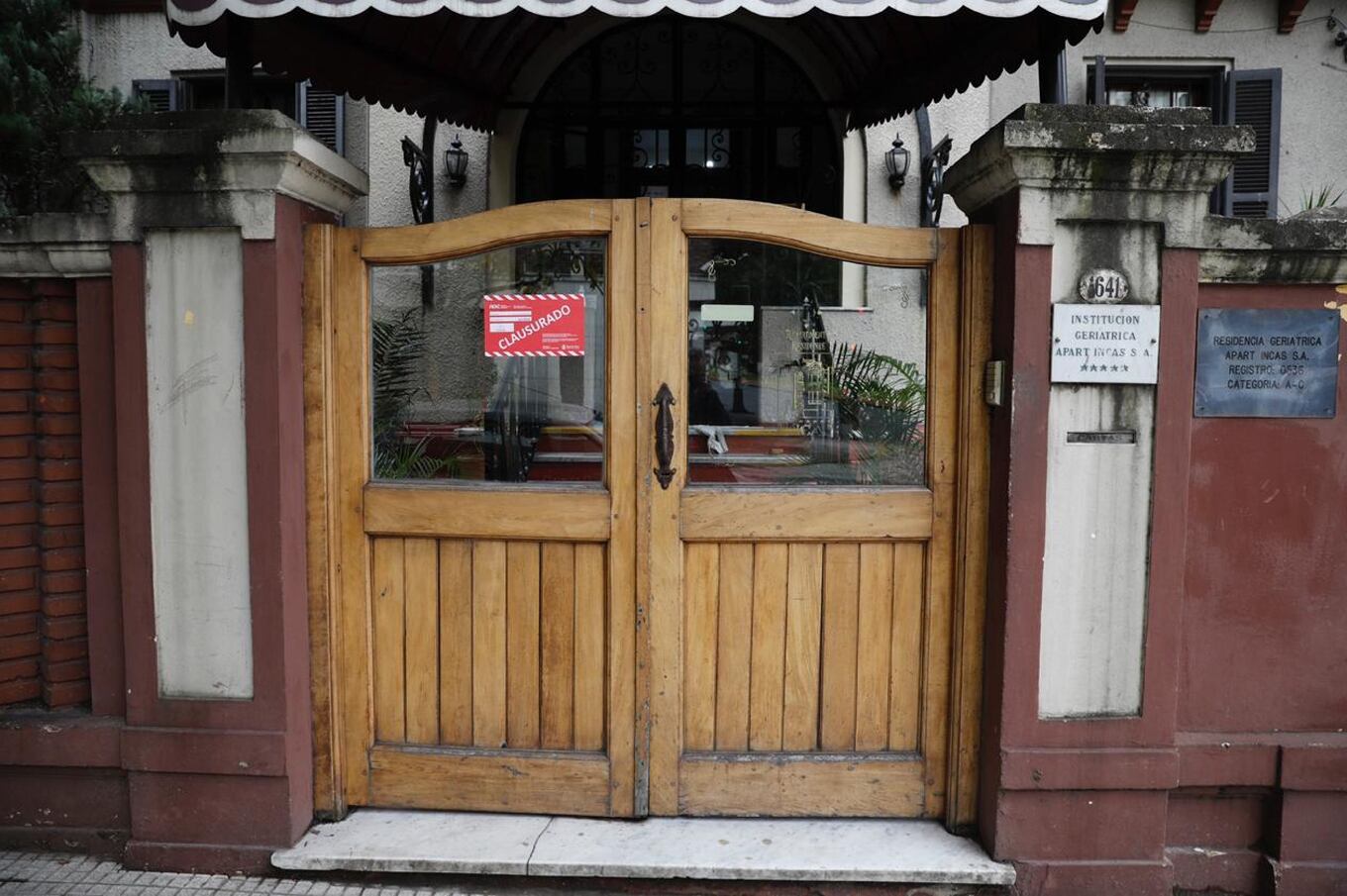 El geriátrico de Belgrano cuando fue clausurado