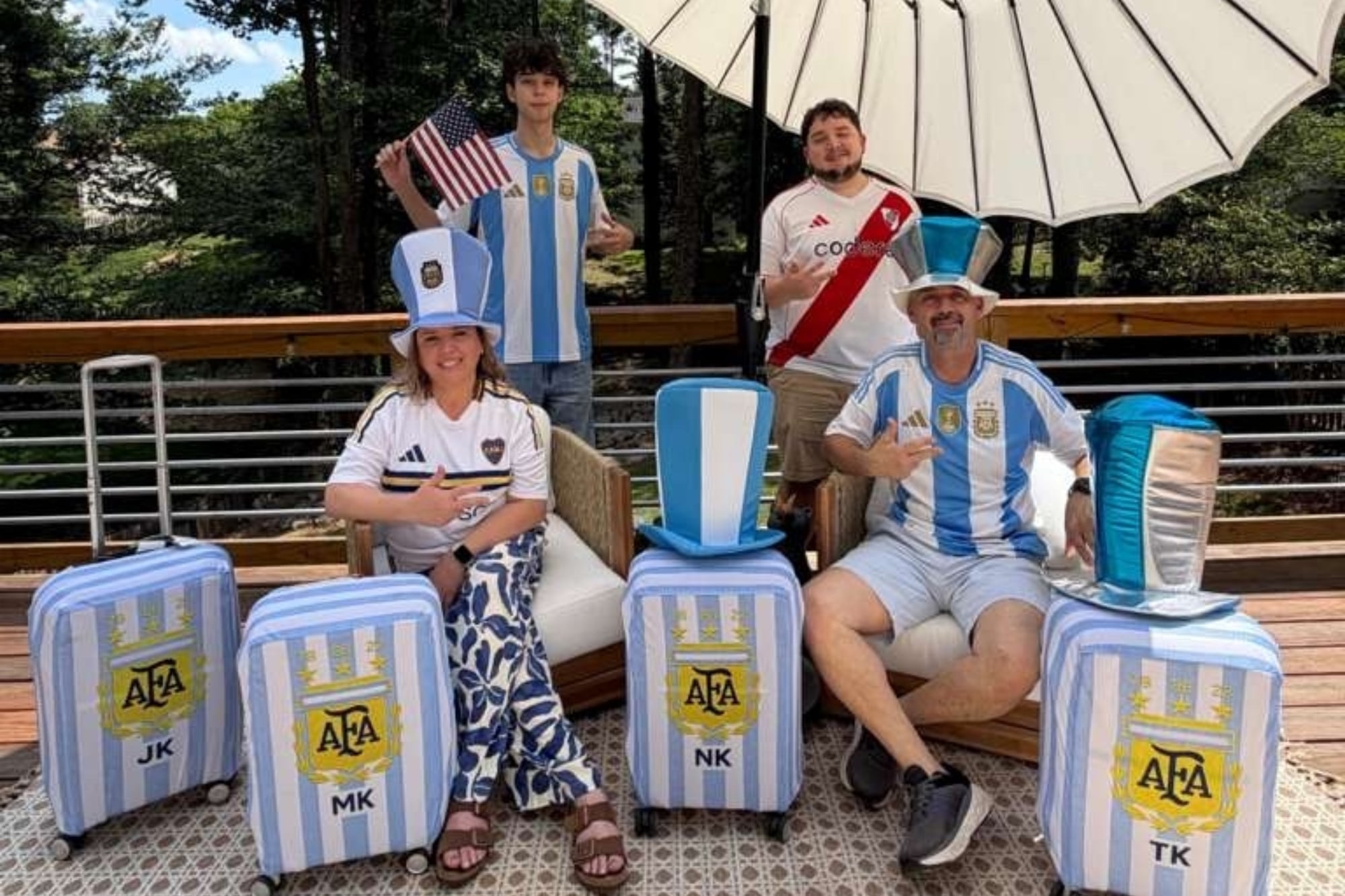 Los hijos de Nicolás y Mariela nacieron en EE.UU., pero se sienten argentinos