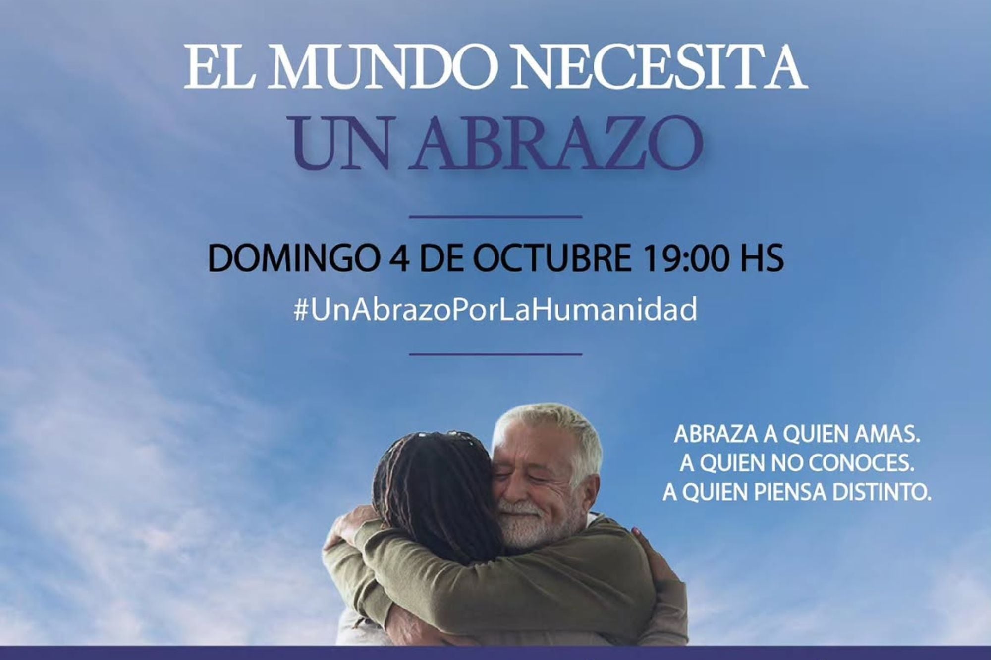 Alejandro Guillermo Roemmers convoca a “Un abrazo por la humanidad” en el Planetario