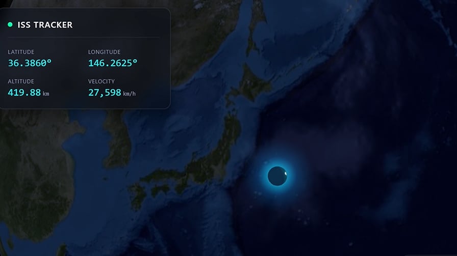 Un ejemplo de uso de Gemini 3.1, en el que el modelo creó un panel aeroespacial en vivo