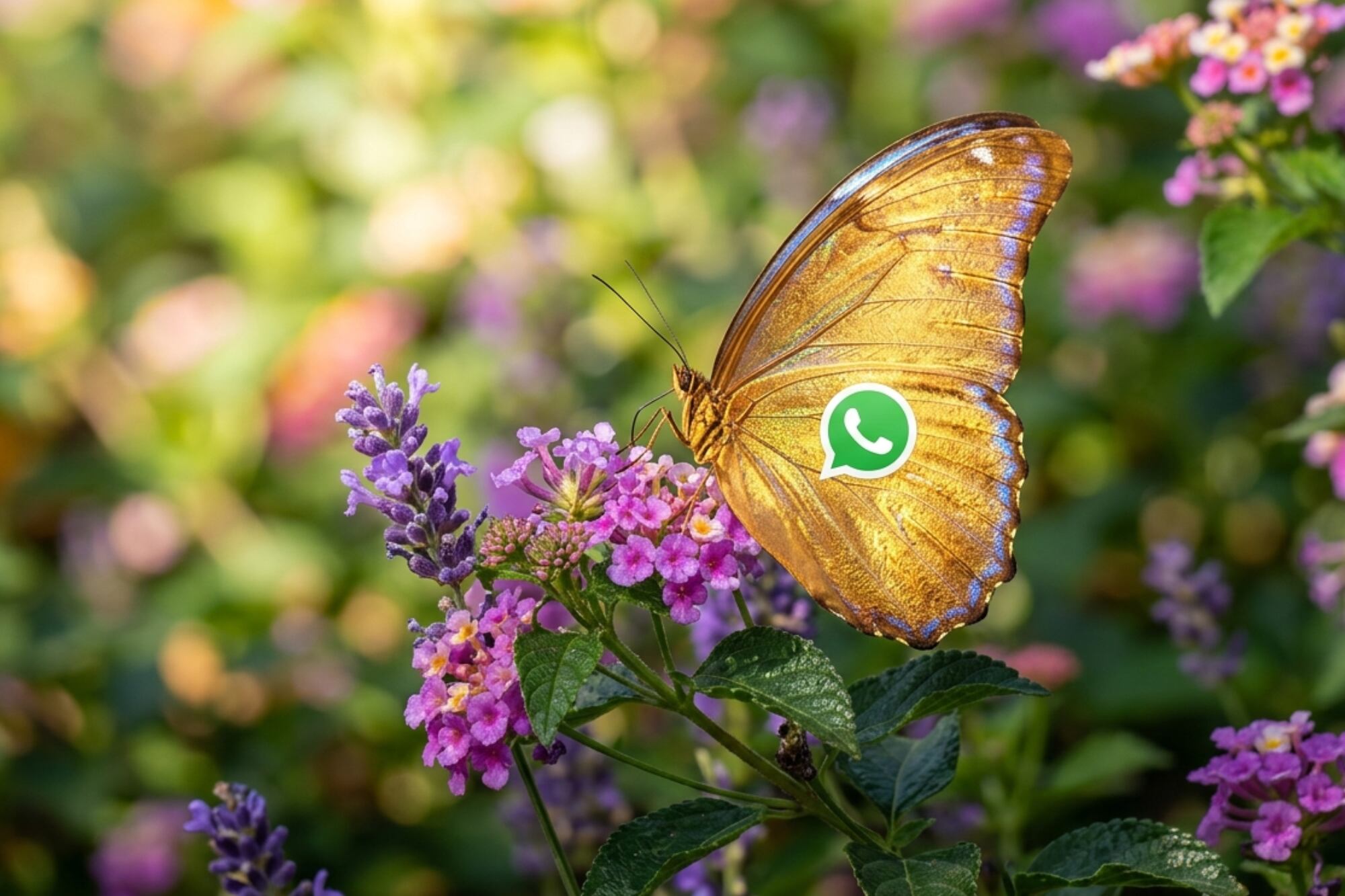 Cómo activar el “modo mariposa dorada” en WhatsApp