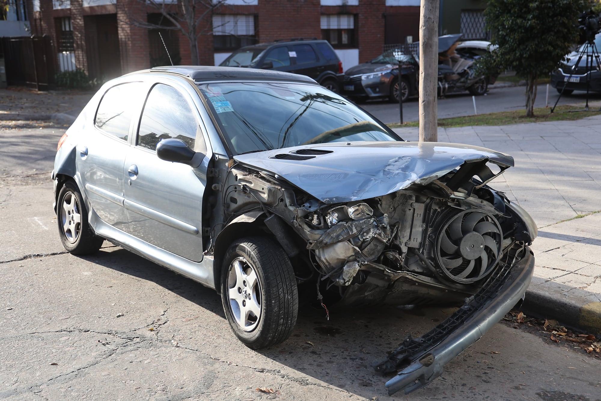 Accidente fatal en Panamericana. Peugeot 206