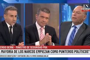 Sergio Berni: "La mayoría de los narcos empiezan como punteros políticos"