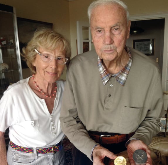 Michel Bacos junto a su esposa Rosemary
