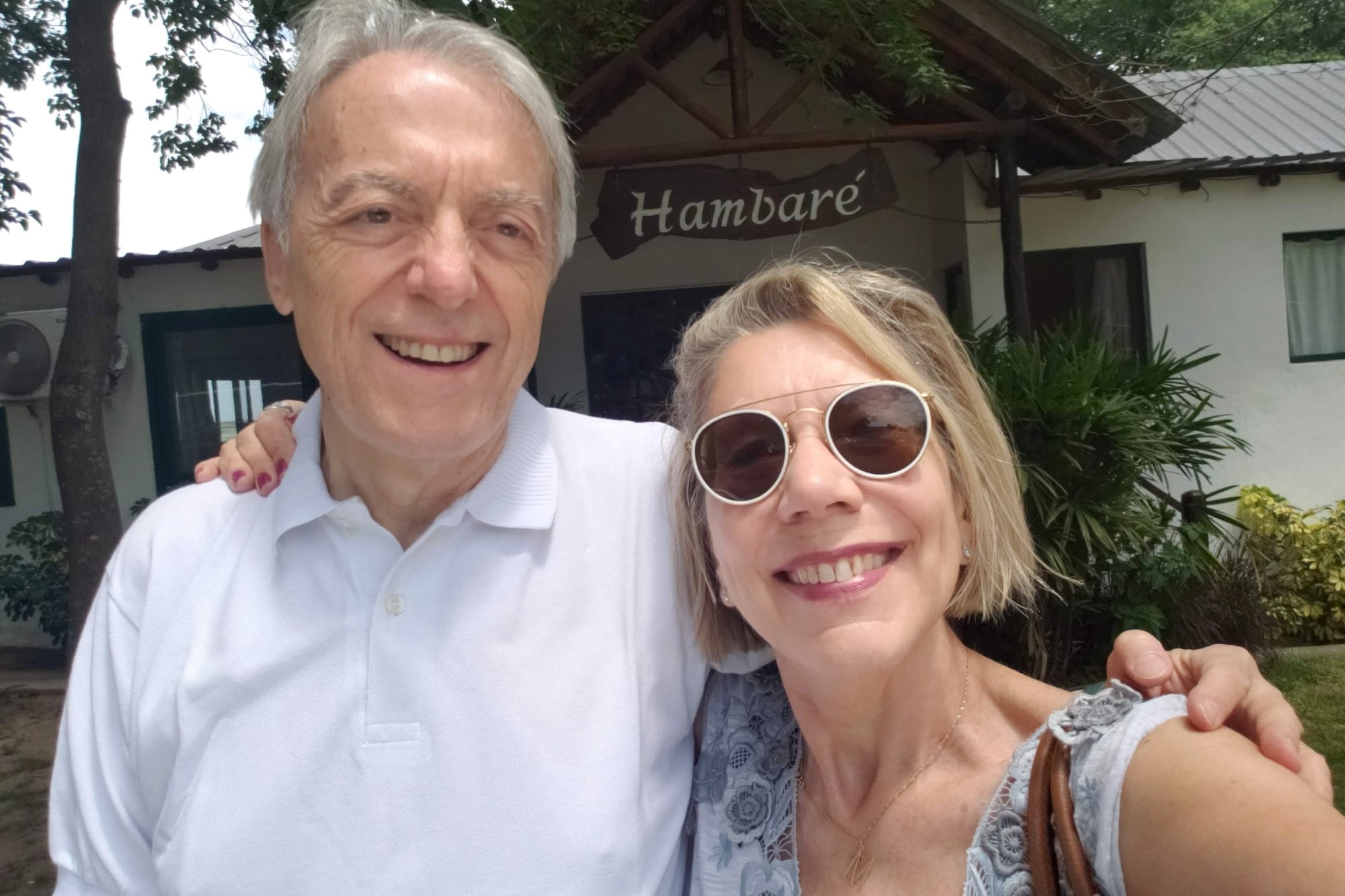 Martha junto a su marido, Juan Carlos, en Esquina, Corrientes.