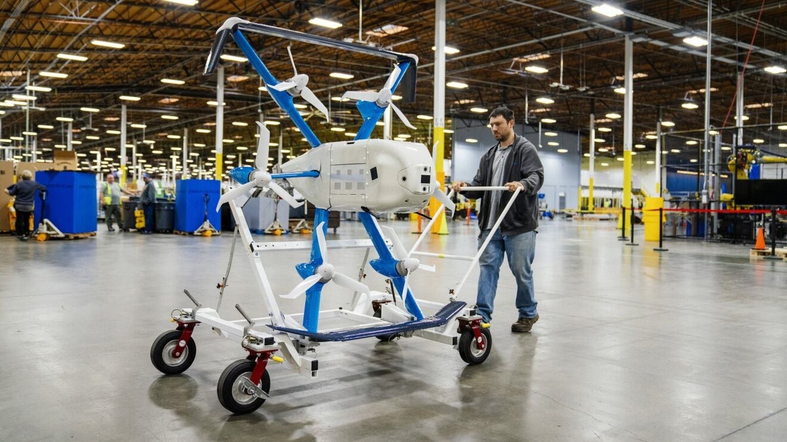 Los drones MK-30 de Amazon pesan 36 kilos