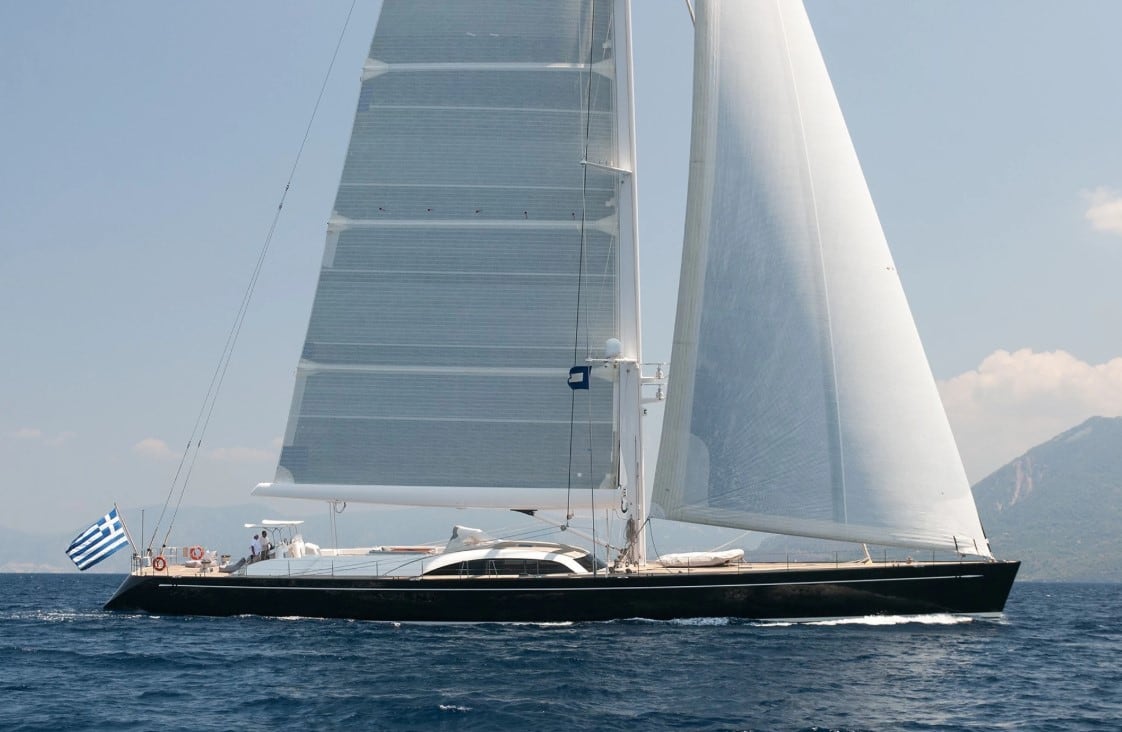 ARISTARCHOS, el barco que capitanea José Luis Manzano en el mar Tirreno