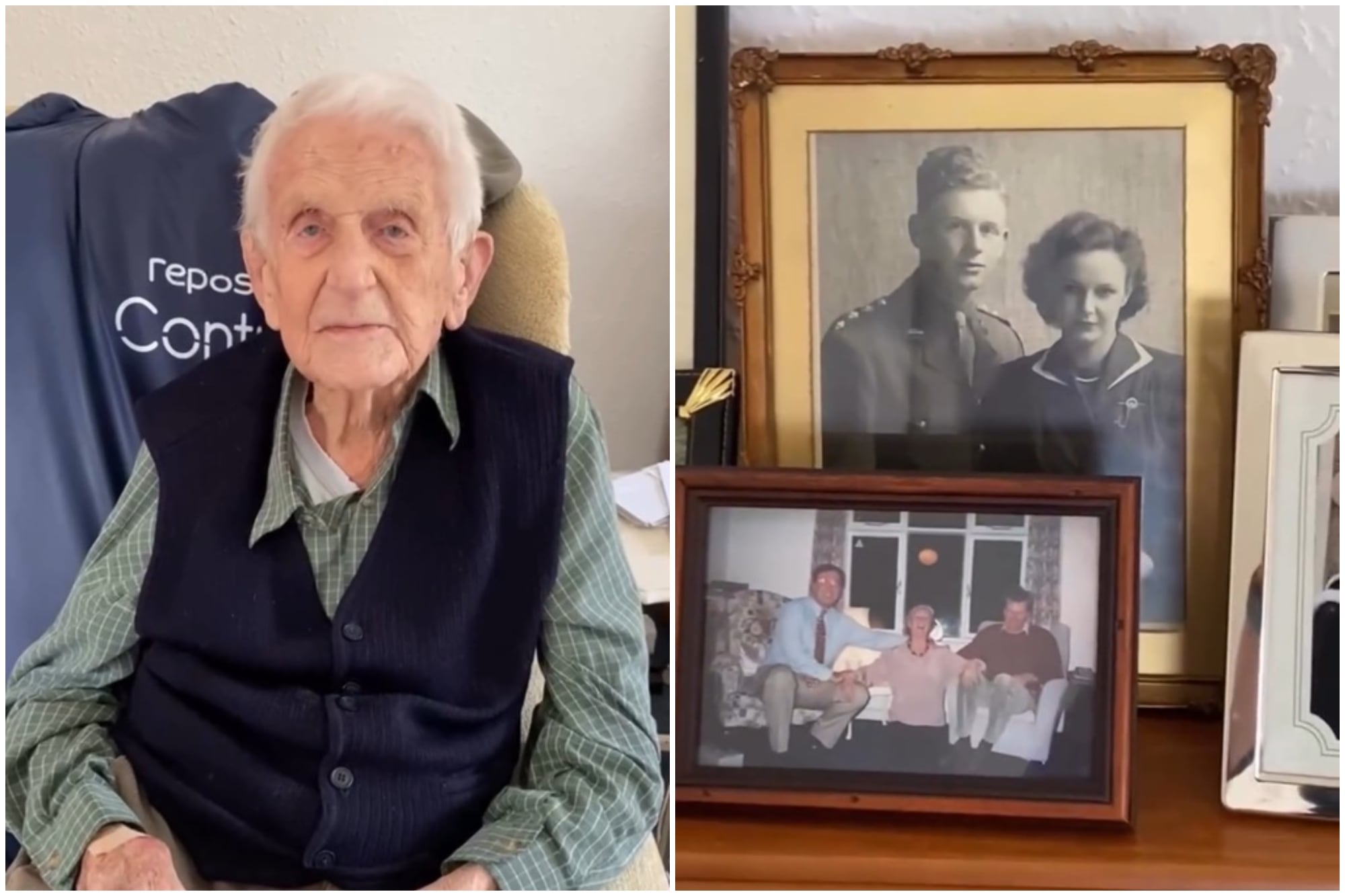 El hombre centenario le atribuye su capacidad para seguir viviendo de forma independiente en su propia casa a su disciplina diaria de ejercicios físicos y mentales