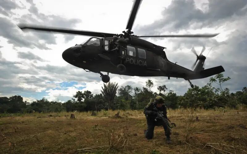 El EMBF fue acusado del derribo de un helicóptero que causó la muerte de 13 policías en Antioquia.