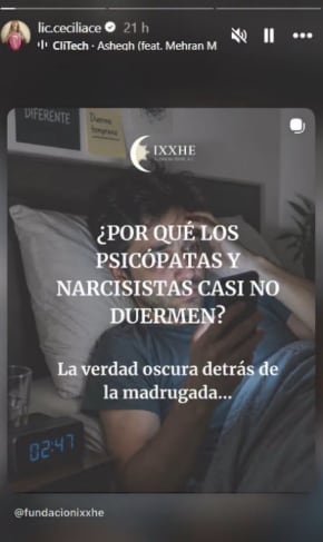 La sexóloga denunció situaciones de hostigamiento y manipulación