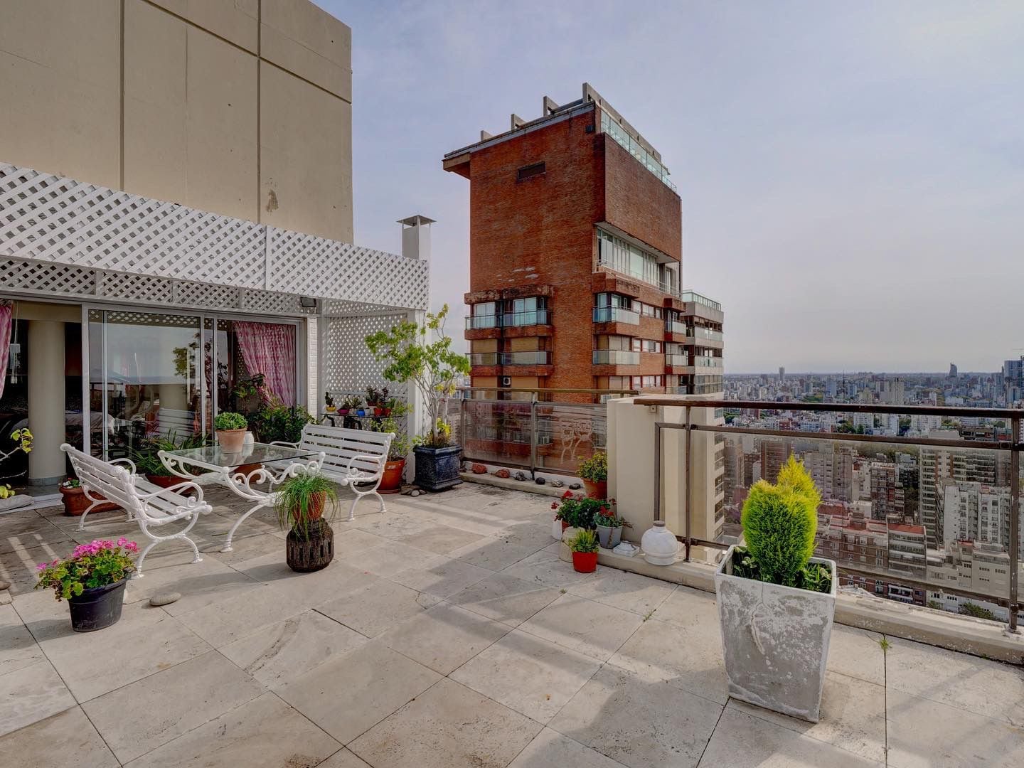 Esta es la terraza del penthouse donde vivió Susana Giménez