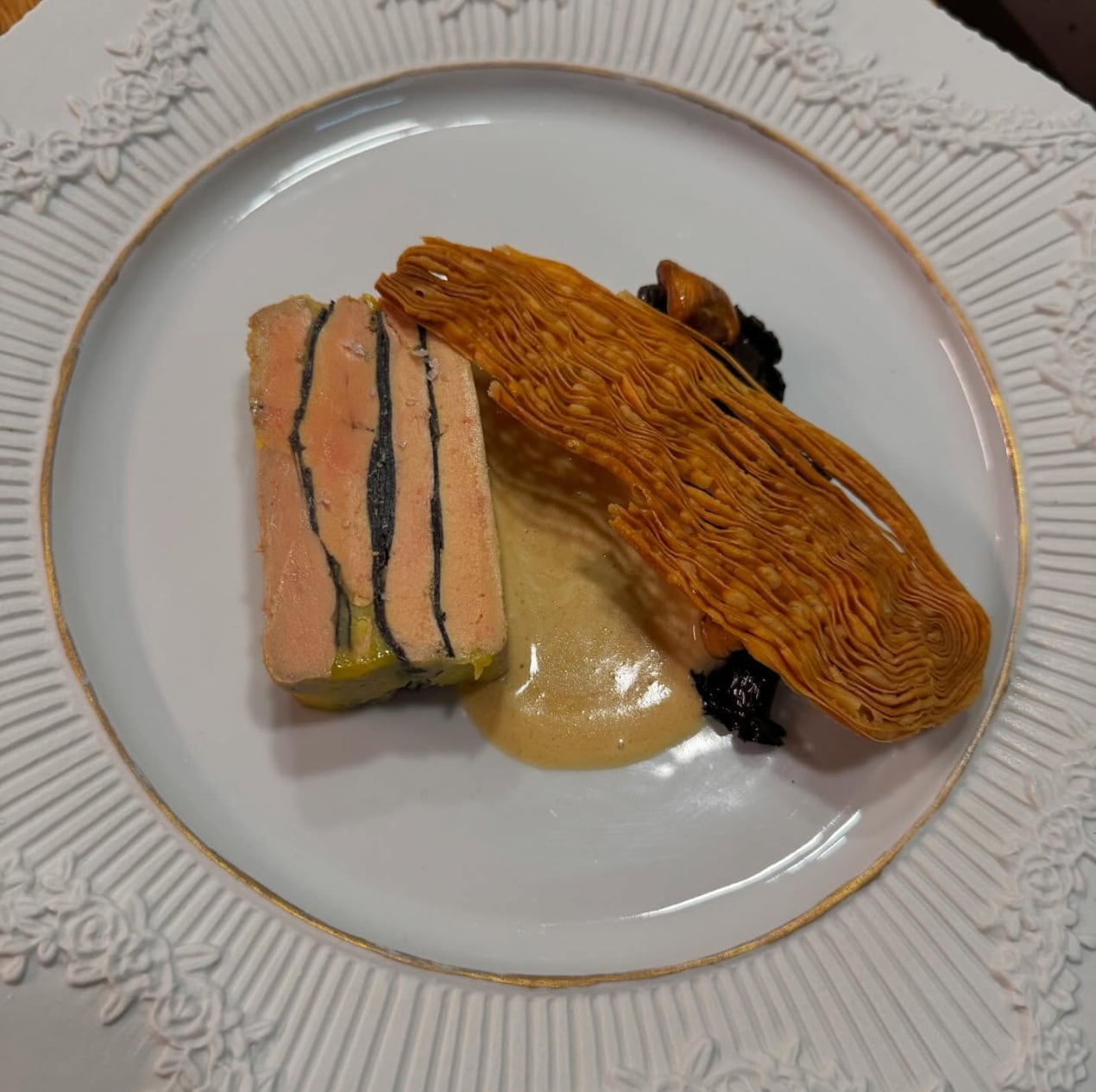 Parte del menú de Las Musas