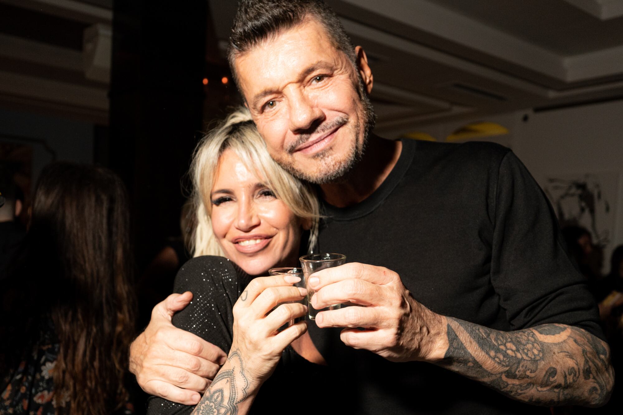Marcelo Tinelli y Florencia Peña