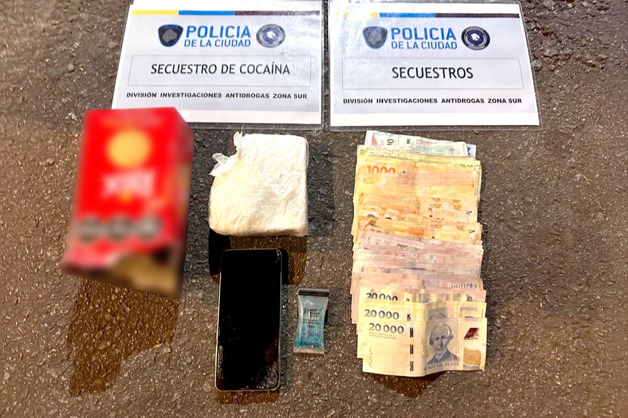 La atraparon con medio kilo de cocaína a pasos de un shopping, un hospital y una universidad en Caballito